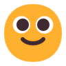 Emoji Kissé mosolygó arc 🙂 image - Microsoft Classic 2D style