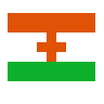 Flag: Niger Emoji 🇳🇪 image - SerenityOS style