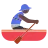 Man Rowing Boat: Dark Skin Tone