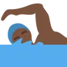 Man Swimming: Dark Skin Tone Emoji 🏊🏿‍♂️ image - Twitter / X (Twemoji) style