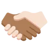 Handshake: Medium-Dark Skin Tone, Light Skin Tone Emoji 🫱🏾‍🫲🏻 image - Twitter / X (Twemoji) style