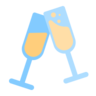 Gläser klirren Emoji 🥂 image - Microsoft Classic 2D style
