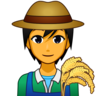 Farmer Emoji 🧑‍🌾 image - Emojidex style