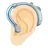 Ear With Hearing Aid: Light Skin Tone