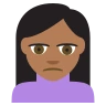 Person Frowning: Medium-Dark Skin Tone Emoji 🙍🏾 image - EmojiTwo style