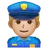 Man Police Officer: Medium-Light Skin Tone