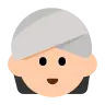 Person Wearing Turban: Light Skin Tone Emoji 👳🏻 image - Tossface style