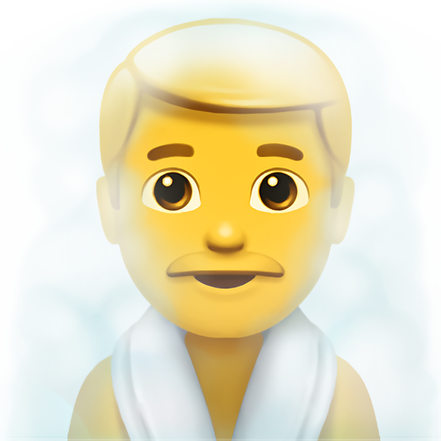 Man In Steamy Room