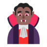 Man Vampire: Medium-Dark Skin Tone Emoji 🧛🏾‍♂️ image - Microsoft Classic 2D style