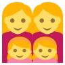 Family: Woman, Woman, Girl, Girl Emoji 👩‍👩‍👧‍👧 image - EmojiTwo style