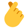 Mano Con Dedo Índice Y Pulgar Cruzados Emoji 🫰 image - Microsoft Classic 2D style
