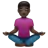Man In Lotus Position: Dark Skin Tone