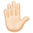 Raised Hand: Light Skin Tone