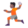 Person Playing Handball: Medium-Dark Skin Tone Emoji 🤾🏾 image - Microsoft Classic 2D style