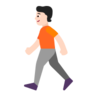 Person Walking: Light Skin Tone Emoji 🚶🏻 image - Microsoft Classic 2D style