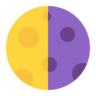 下弦月 Emoji 🌗 image - Microsoft Classic 2D style