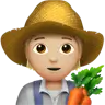Farmer: Medium-Light Skin Tone Emoji 🧑🏼‍🌾 image - Apple style