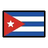 Flag: Cuba Emoji 🇨🇺 image - OpenMoji style
