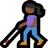 Woman With White Cane: Medium-Dark Skin Tone