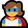Woman Superhero Emoji 🦸‍♀️ image - Microsoft Windows 10 Segoe UI Emoji style