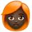 Woman: Dark Skin Tone, Red Hair