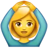 Woman Gesturing Ok Emoji 🙆‍♀️ image - WhatsApp style