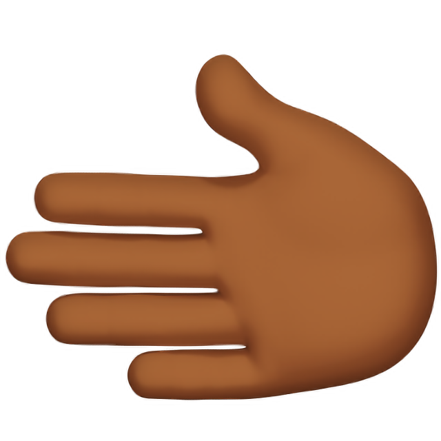 Leftwards Hand: Medium-Dark Skin Tone
