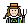 Woman Farmer: Light Skin Tone Emoji 👩🏻‍🌾 image - OpenMoji style