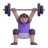 Woman Lifting Weights: Medium Skin Tone