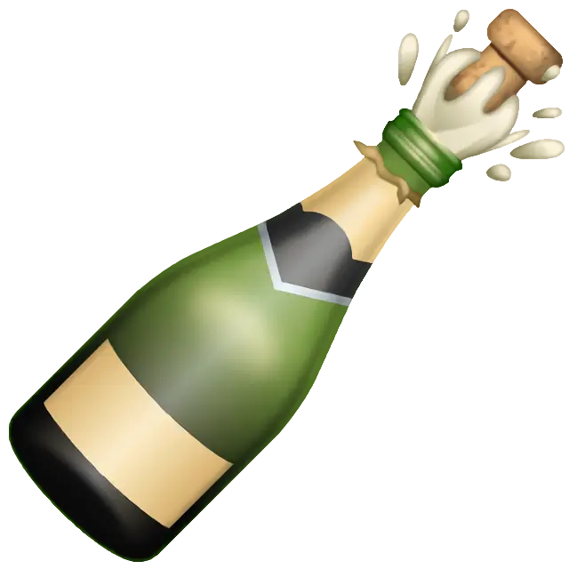 Bottle With Popping Cork