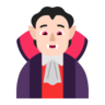 Vampire: Light Skin Tone Emoji 🧛🏻 image - Microsoft Classic 2D style