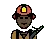 Firefighter: Dark Skin Tone