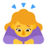 Woman Bowing Emoji 🙇‍♀️ image - Microsoft Classic 2D style