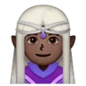 Woman Elf: Dark Skin Tone Emoji 🧝🏿‍♀️ image - Samsung style