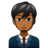 Man Office Worker: Medium-Dark Skin Tone