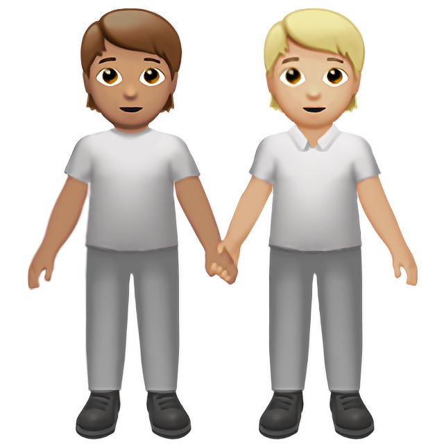 People Holding Hands: Medium Skin Tone, Medium-Light Skin Tone