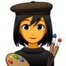 Woman Artist Emoji 👩‍🎨 image - Emojidex style