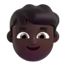 Boy: Dark Skin Tone Emoji 👦🏿 image - Microsoft 3D Fluent style