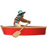 Man Rowing Boat: Medium-Dark Skin Tone Emoji 🚣🏾‍♂️ image - Apple style