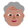Older Person: Medium Skin Tone Emoji 🧓🏽 image - Microsoft Classic 2D style