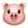 Emoji Sertés arca 🐷 image - Huawei Harmony OS style