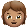 Child: Medium Skin Tone Emoji 🧒🏽 image - Apple style
