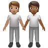 People Holding Hands: Medium Skin Tone, Medium-Dark Skin Tone Emoji 🧑🏽‍🤝‍🧑🏾 image - Apple style