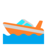 เรือกลเร็ว Emoji 🚤 image - Microsoft Classic 2D style