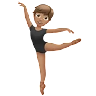Ballet Dancer: Medium Skin Tone Emoji 🧑🏽‍🩰 image - Apple style