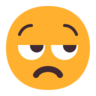 Visage contrarié Emoji 😒 image - Microsoft Classic 2D style