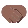 Handshake: Medium-Dark Skin Tone Emoji 🤝🏾 image - Tossface style