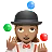 Woman Juggling: Medium Skin Tone