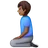 Man Kneeling: Medium-Dark Skin Tone