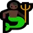 Merman: Dark Skin Tone